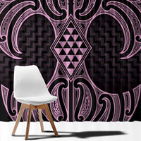 Mawhero Maori Ta Moko Poutama Art Window Curtain