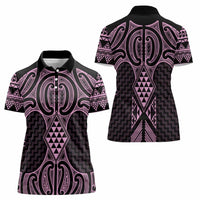 Mawhero Maori Ta Moko Poutama Art Women Polo Shirt