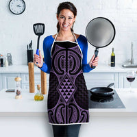Waiporoporo Maori Ta Moko Poutama Art Apron - Polynesian Pride