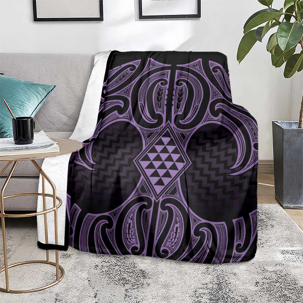 Waiporoporo Maori Ta Moko Poutama Art Blanket