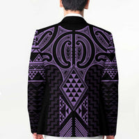 Waiporoporo Maori Ta Moko Poutama Art Blazer - Polynesian Pride