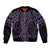 Waiporoporo Maori Ta Moko Poutama Art Bomber Jacket