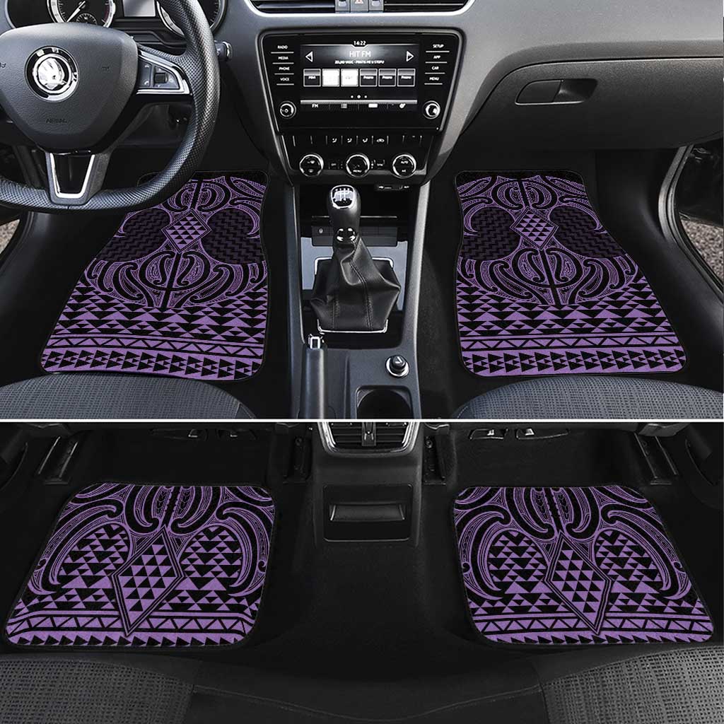 Waiporoporo Maori Ta Moko Poutama Art Car Mats