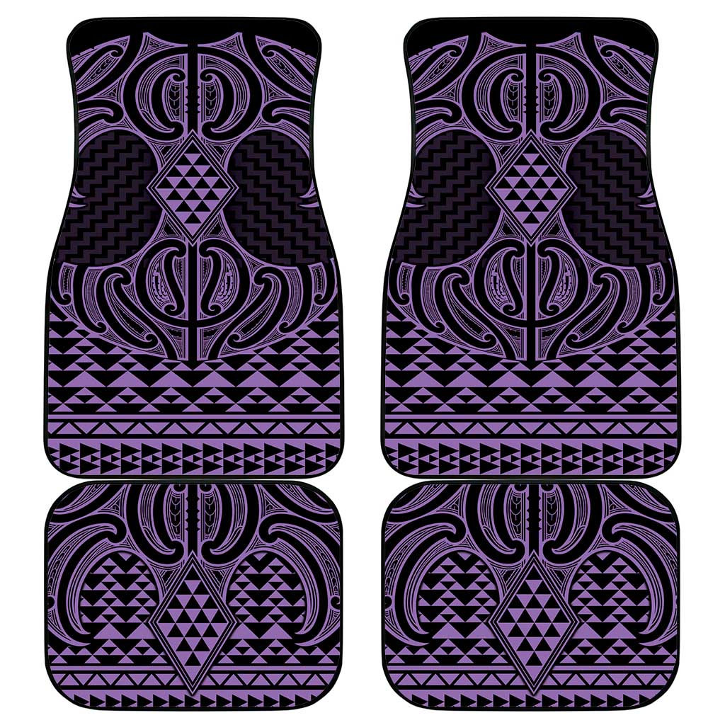 Waiporoporo Maori Ta Moko Poutama Art Car Mats