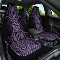 Waiporoporo Maori Ta Moko Poutama Art Car Seat Cover