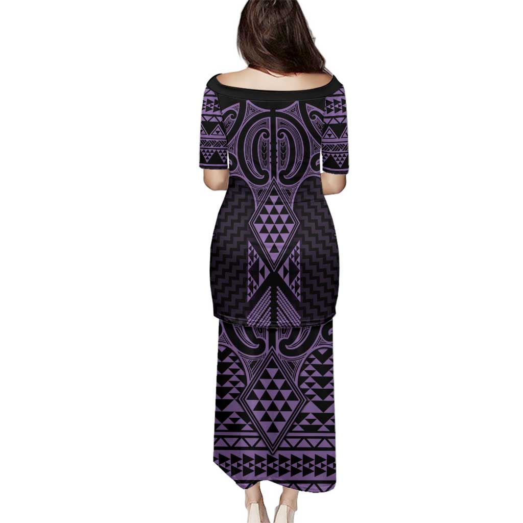 Waiporoporo Maori Ta Moko Poutama Art Family Matching Puletasi and Hawaiian Shirt LT9 - Polynesian Pride