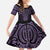 Waiporoporo Maori Ta Moko Poutama Art Family Matching Short Sleeve Bodycon Dress and Hawaiian Shirt