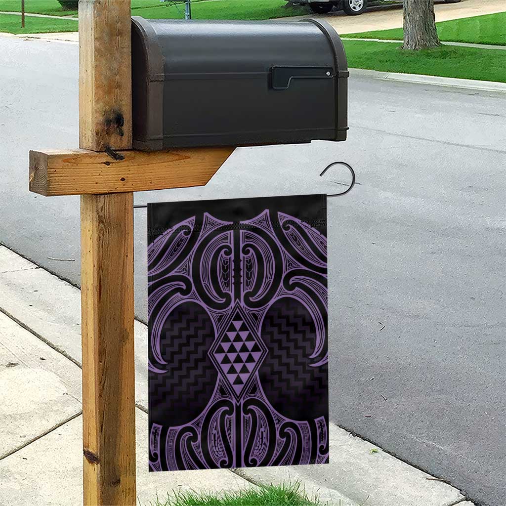 Waiporoporo Maori Ta Moko Poutama Art Garden Flag