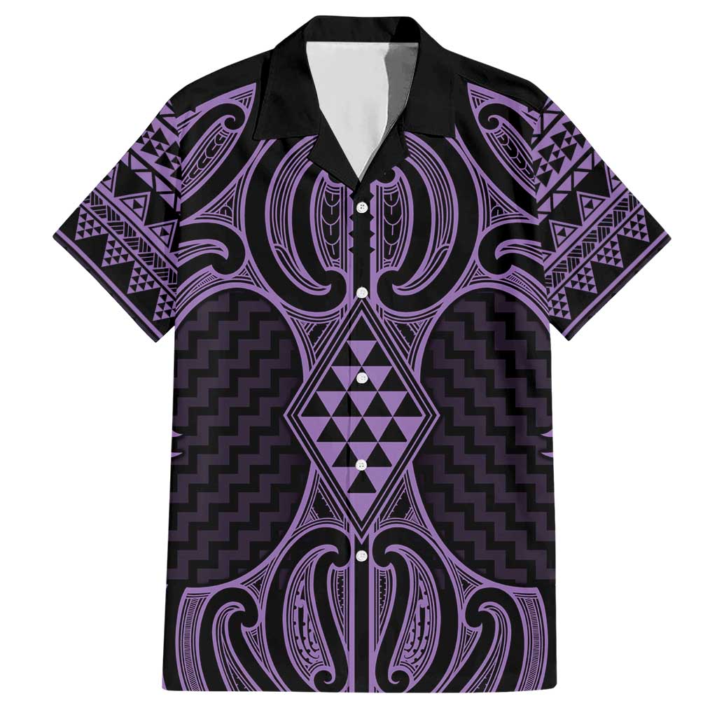 Waiporoporo Maori Ta Moko Poutama Art Hawaiian Shirt