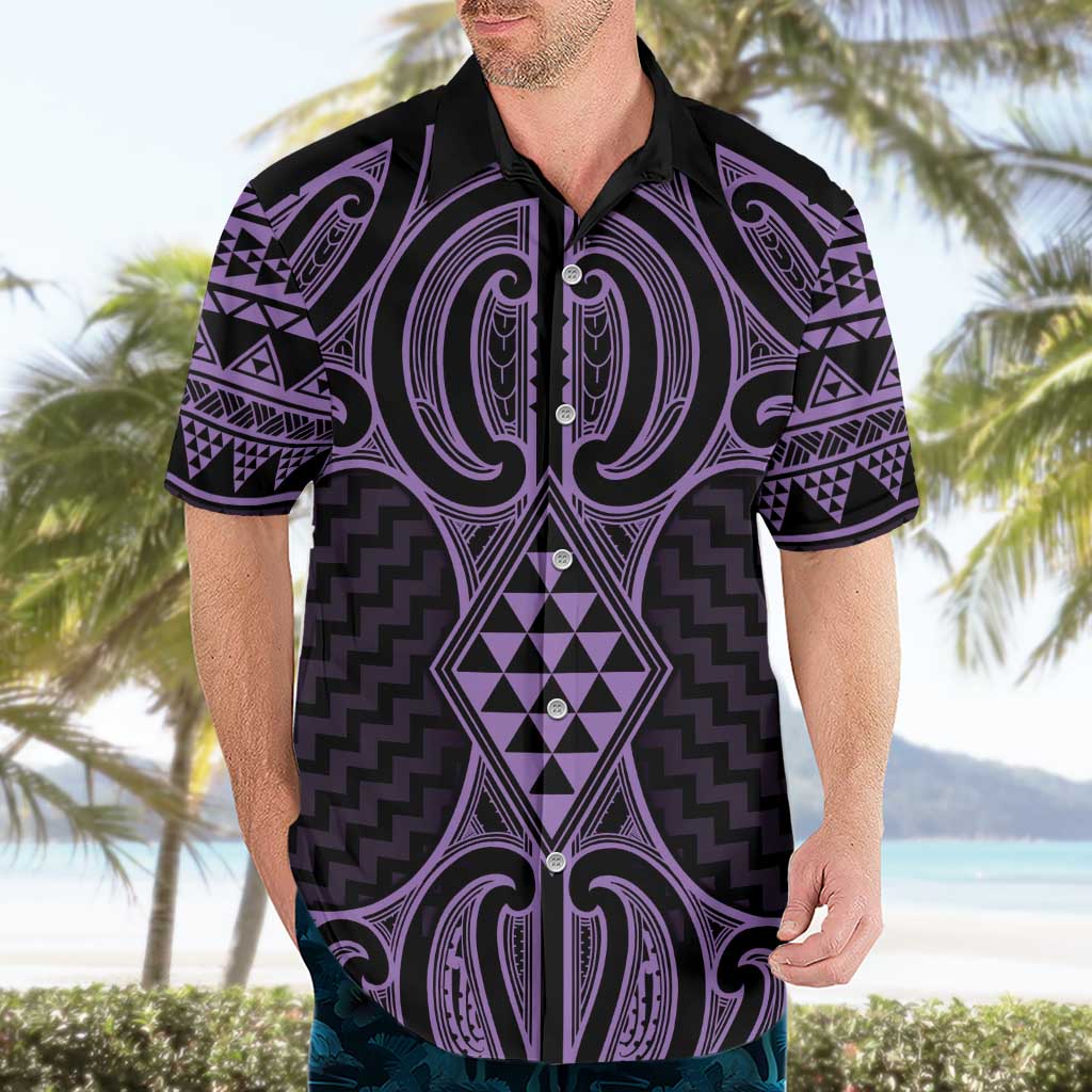 Waiporoporo Maori Ta Moko Poutama Art Hawaiian Shirt