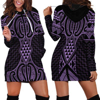 Waiporoporo Maori Ta Moko Poutama Art Hoodie Dress