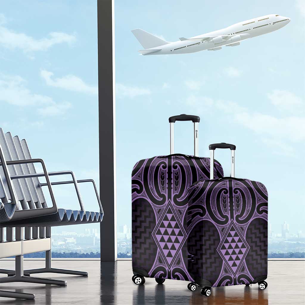 Waiporoporo Maori Ta Moko Poutama Art Luggage Cover