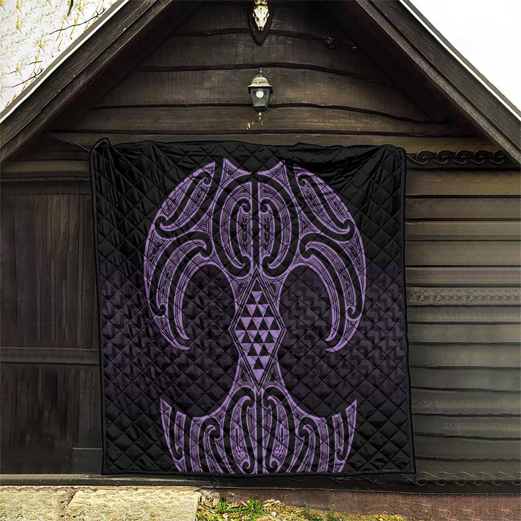 Waiporoporo Maori Ta Moko Poutama Art Quilt