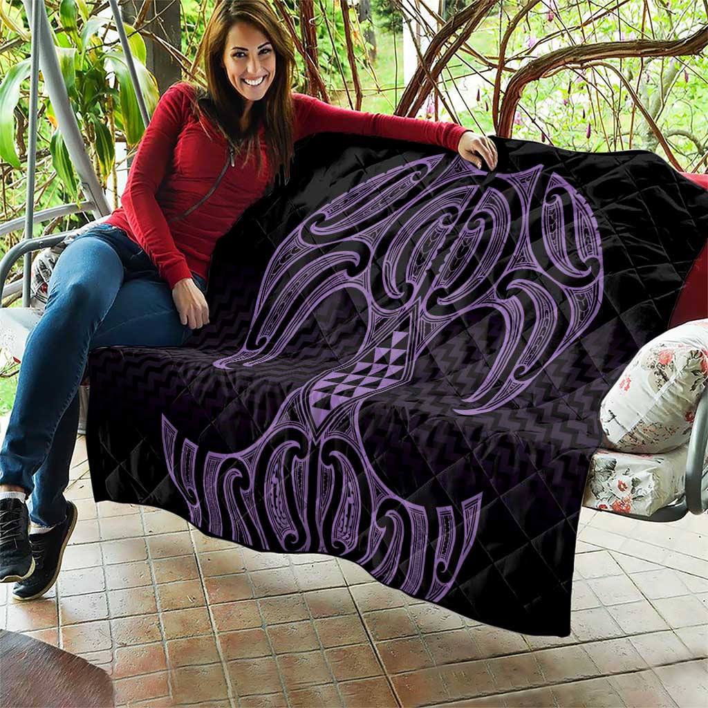 Waiporoporo Maori Ta Moko Poutama Art Quilt