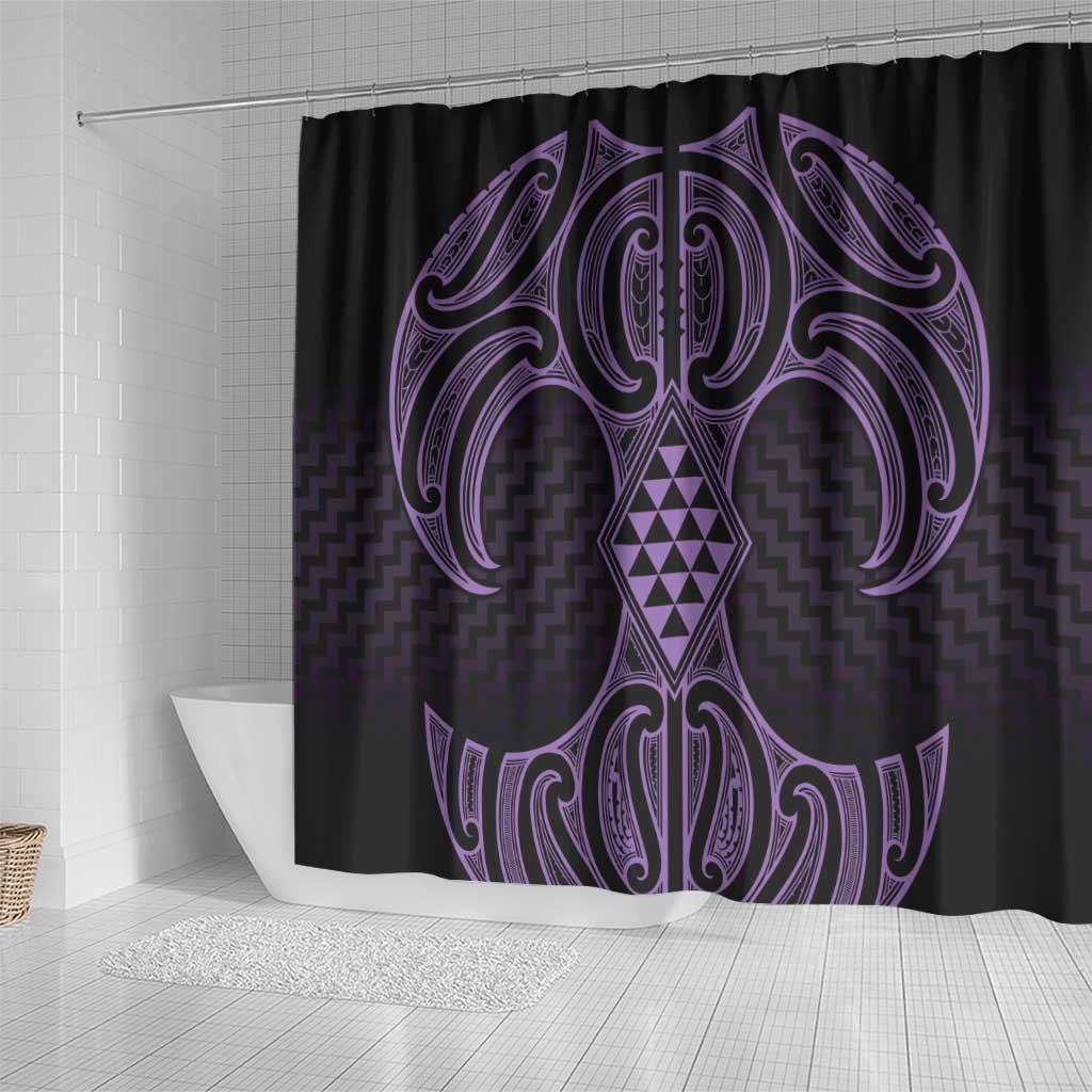 Waiporoporo Maori Ta Moko Poutama Art Shower Curtain