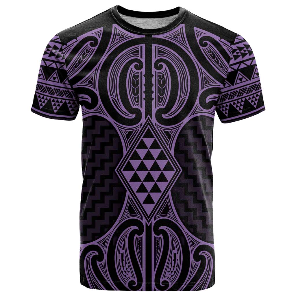 Waiporoporo Maori Ta Moko Poutama Art T Shirt