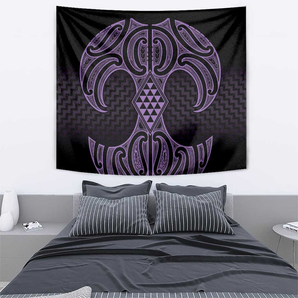 Waiporoporo Maori Ta Moko Poutama Art Tapestry