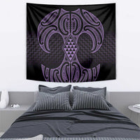 Waiporoporo Maori Ta Moko Poutama Art Tapestry