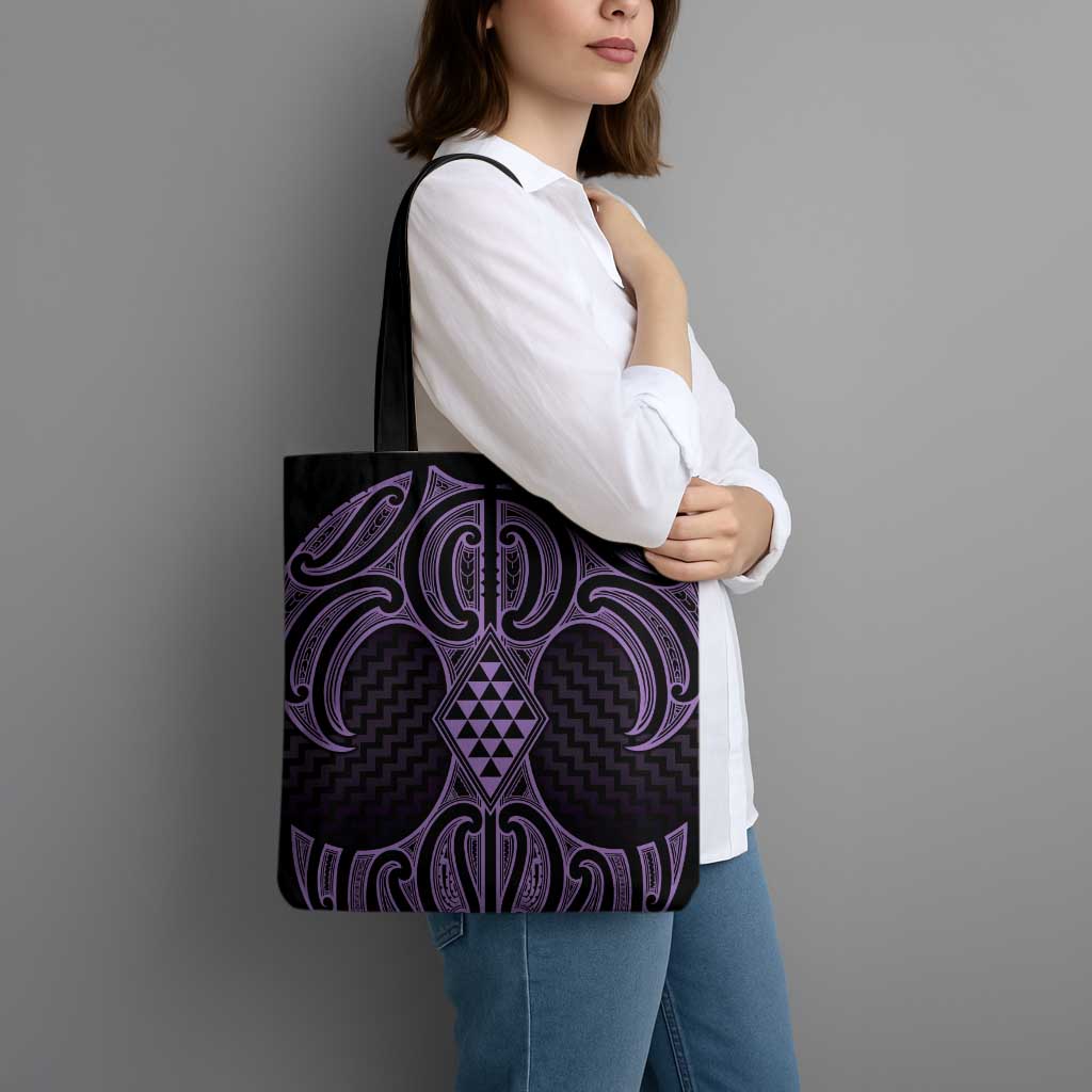 Waiporoporo Maori Ta Moko Poutama Art Tote Bag - Polynesian Pride