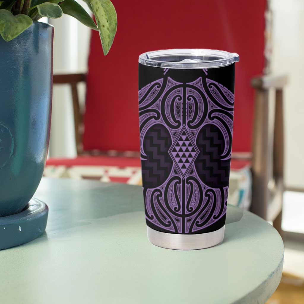 Waiporoporo Maori Ta Moko Poutama Art Tumbler Cup