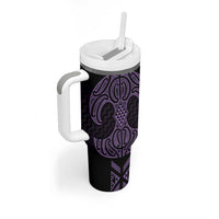 Waiporoporo Maori Ta Moko Poutama Art Tumbler With Handle