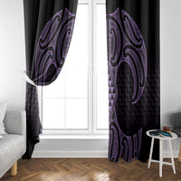 Waiporoporo Maori Ta Moko Poutama Art Window Curtain