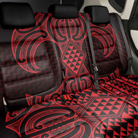 Whero Maori Ta Moko Poutama Art Back Car Seat Cover