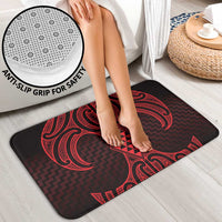 Whero Maori Ta Moko Poutama Art Bathroom Set - Polynesian Pride