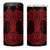 Whero Maori Ta Moko Poutama Art 4 in 1 Can Cooler Tumbler