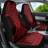 Whero Maori Ta Moko Poutama Art Car Seat Cover