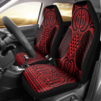Whero Maori Ta Moko Poutama Art Car Seat Cover