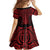 Whero Maori Ta Moko Poutama Art Family Matching Long Sleeve Bodycon Dress and Hawaiian Shirt