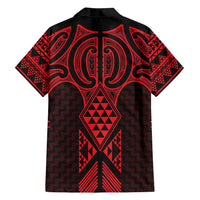 Whero Maori Ta Moko Poutama Art Family Matching Long Sleeve Bodycon Dress and Hawaiian Shirt LT9 - Polynesian Pride