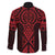 Whero Maori Ta Moko Poutama Art Family Matching Short Sleeve Bodycon Dress and Hawaiian Shirt