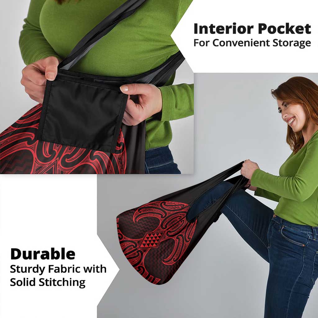 Whero Maori Ta Moko Poutama Art Grocery Bag