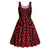 Whero Maori Ta Moko Poutama Art Midi Dress - Polynesian Pride