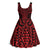 Whero Maori Ta Moko Poutama Art Midi Dress - Polynesian Pride