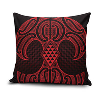 Whero Maori Ta Moko Poutama Art Pillow Cover - Polynesian Pride