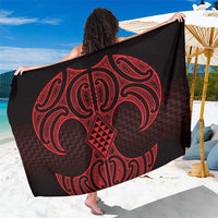 Whero Maori Ta Moko Poutama Art Sarong
