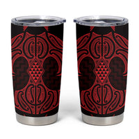 Whero Maori Ta Moko Poutama Art Tumbler Cup