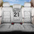 New Zealand Rangatira Custom Back Car Seat Cover All White Niho Taniwha Maori Tribal
