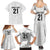 New Zealand Rangatira Custom Family Matching Summer Maxi Dress and Hawaiian Shirt All White Niho Taniwha Maori Tribal