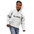 New Zealand Rangatira Custom Kid Hoodie All White Niho Taniwha Maori Tribal