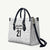 New Zealand Rangatira Custom Leather Bag All White Niho Taniwha Maori Tribal - Polynesian Pride
