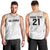 New Zealand Rangatira Custom Men Tank Top All White Niho Taniwha Maori Tribal