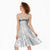 New Zealand Rangatira Custom Midi Dress All White Niho Taniwha Maori Tribal - Polynesian Pride