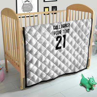 New Zealand Rangatira Custom Quilt All White Niho Taniwha Maori Tribal