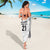 New Zealand Rangatira Custom Sarong All White Niho Taniwha Maori Tribal