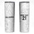 New Zealand Rangatira Custom Skinny Tumbler All White Niho Taniwha Maori Tribal