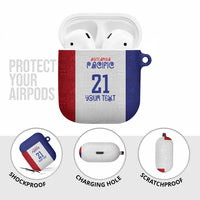 New Zealand Rugby Pacific Personalised AirPods Case Maori Style Tribal Tapa Pattern - Polynesian Pride